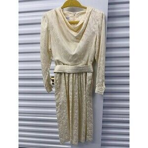 Vintage Tanner Cream Floral Patterned Dress